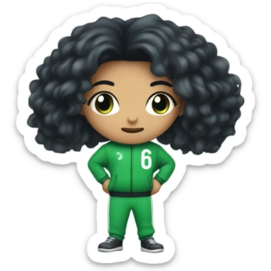 Player 067 from squid games sticker