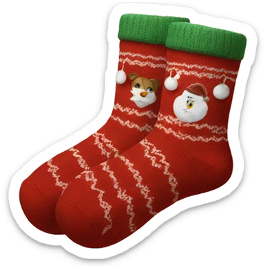 Cozy Christmas Socks sticker