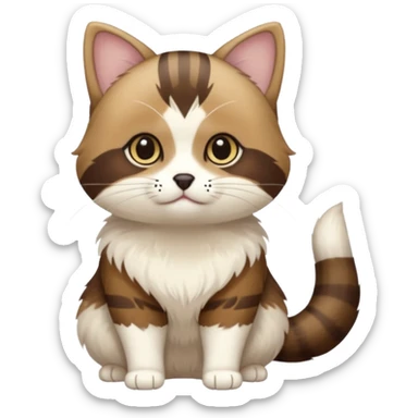 Cacomistle-tanuki-munchkin cat-oncilla-animal-hybrid (full body) sticker