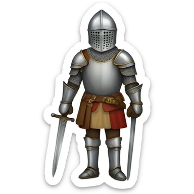 medieval knight sticker