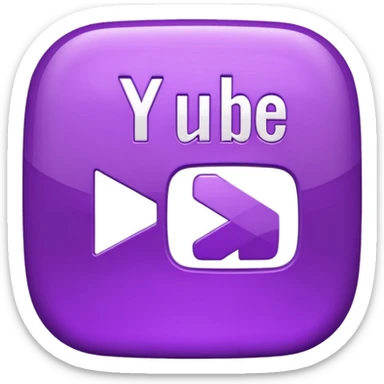 purple youtube sticker