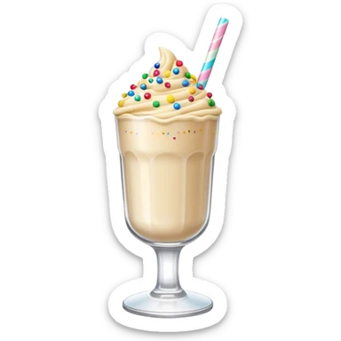 sugar Cookie Dough shake with sprinkles sticker