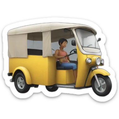 Thankful and tuk tuk sticker