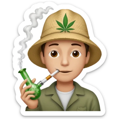 Smoking bong sticker