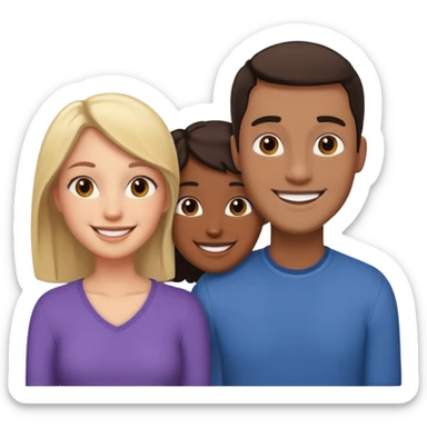 Interracial straight couple ￼ sticker