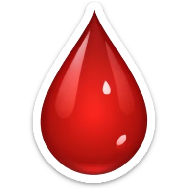 droplet of blood sticker