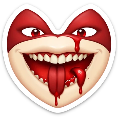 vampire bite sticker