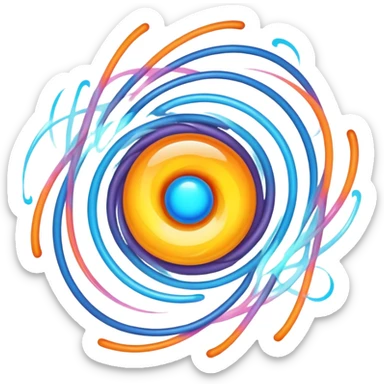 Magnetic energy vibes sticker