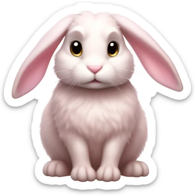  pink rabbit  sticker