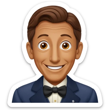 Ray Bolger with brown hair sticker