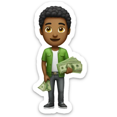 GUY WITHMONEY sticker