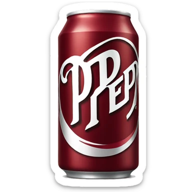 dr pepper can sticker