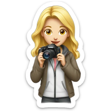 girl Photographer sticker
