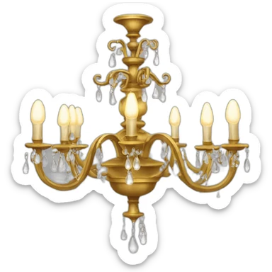 chandelier dans la belle et la bête sticker
