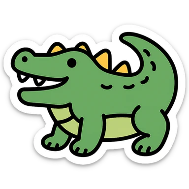 crocodile sticker