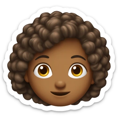 Une fée métisse avec des cheveux long brun foncé  sticker