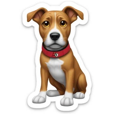 Dog wearing air Jordan’s  sticker