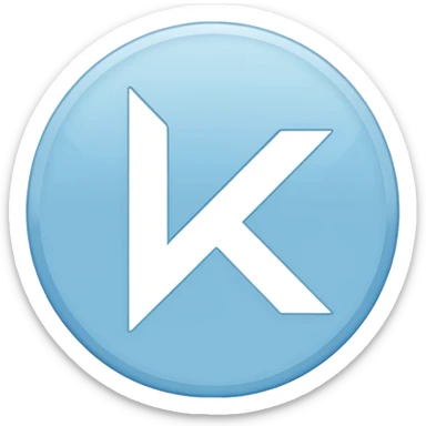 Circulo azul claro con chulito blanco en medio  sticker