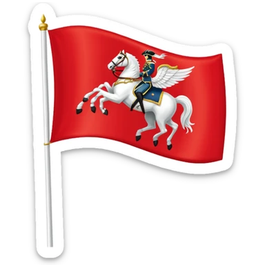 1st Hussar Camp Flag sticker