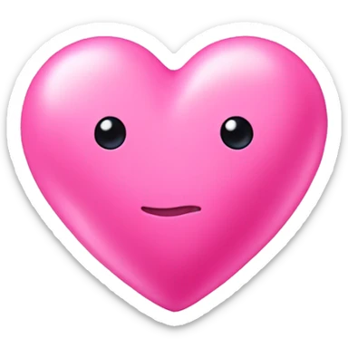 Bubblegum pink heart sticker