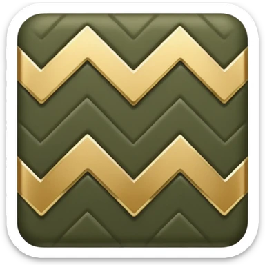 The "Member Chevron"
Concept: A single, simple military chevron (the "V" shape, like a Private First Class stripe).

Color: A gold or white chevron on a dark olive-green or gritty gray background. sticker
