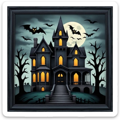 the House on haunted hill sticker