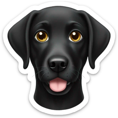 Black Labrador retriever  sticker
