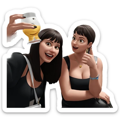 girls night out vibes sticker