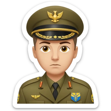 generate realistic war-logistics department manager ukraine sticker