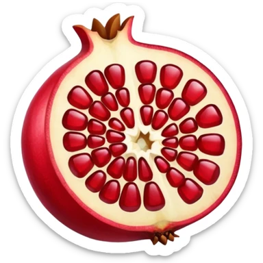 pomegranate sliced sticker