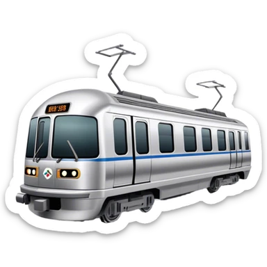 Subway Train (NYC) - Bombardier (Model Year: 2021) (Iconic colour: Silver) sticker