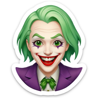 The joker laughing with mouth wide sticker
