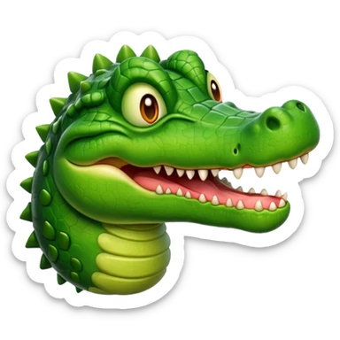 drooling from mouth crocodile emoji sticker