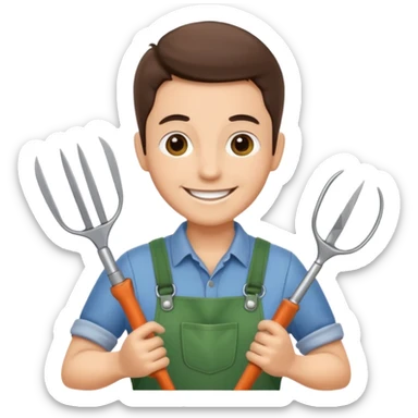 GARDENER WITH SESORS sticker