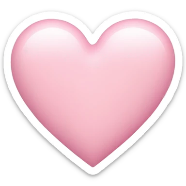 pastel pink heart sticker