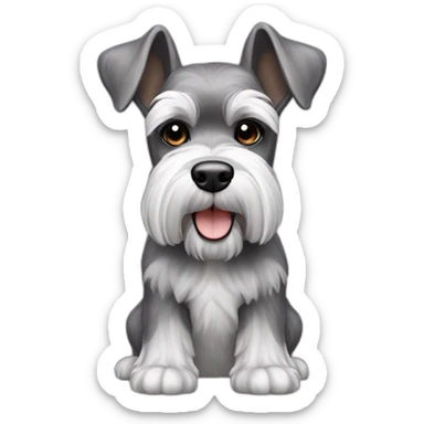 miniature schnauzer big sticker