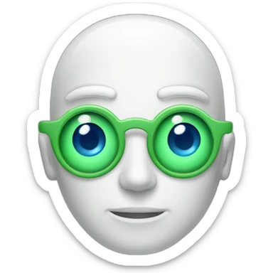 google android logo with money eyes sticker