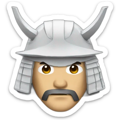 jean lassalle disguised as a samurai sticker