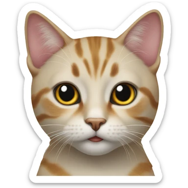  realistic cat  sticker