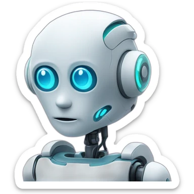 AI medical robot advice sticker