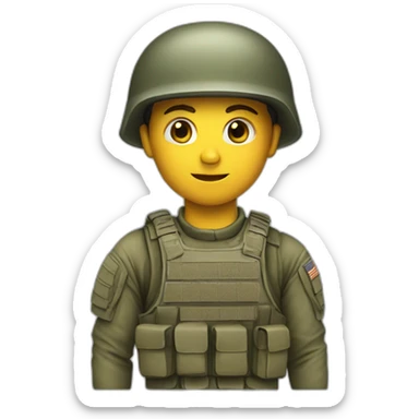 Special force soldier sticker