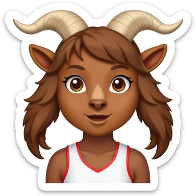 billie goat cheerleader  sticker