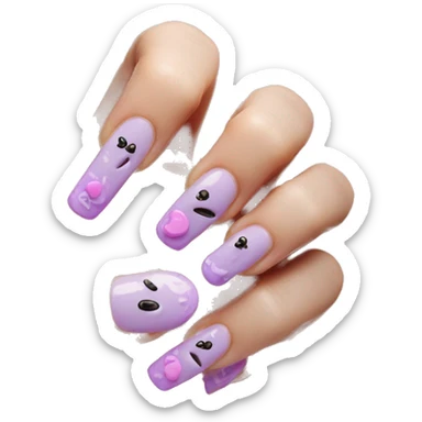 Acrylic nails  sticker