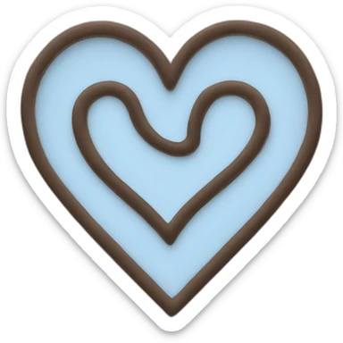 letters J+A in a heart sticker