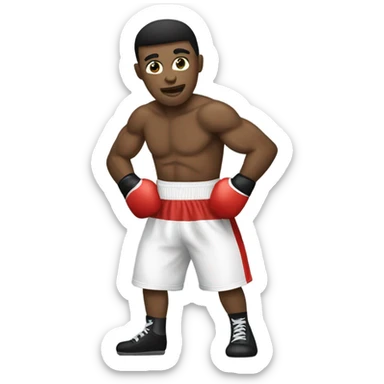 A boxing champion sticker