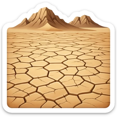 playa landscape sticker