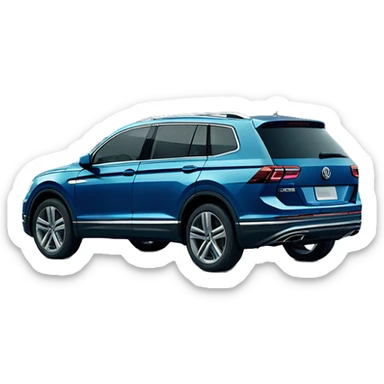2018 model volkswagen tiguan allspace highline blue sticker
