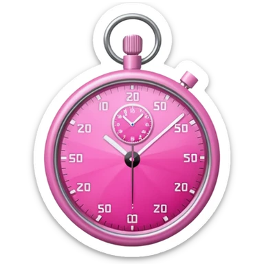 pink stopwatch  sticker
