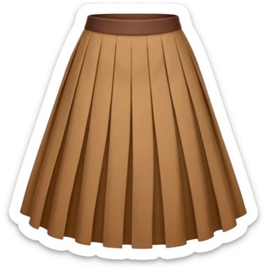 skirt brown sticker