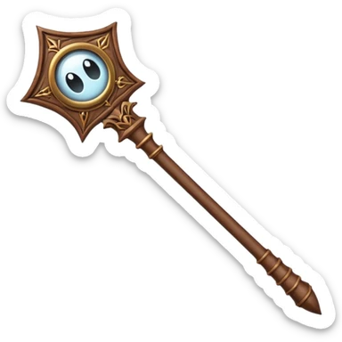 Harry Potter magic wand Brown  sticker